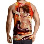 One Piece Handsome Monkey Ace Fire Fist Smiling Tank Top