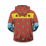 One Piece Iron Man Franky Costume Cosplay Zip Up Hoodie
