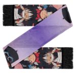One Piece Kid Luffy Sabo Ace Sunset Artwork Wool Scarf