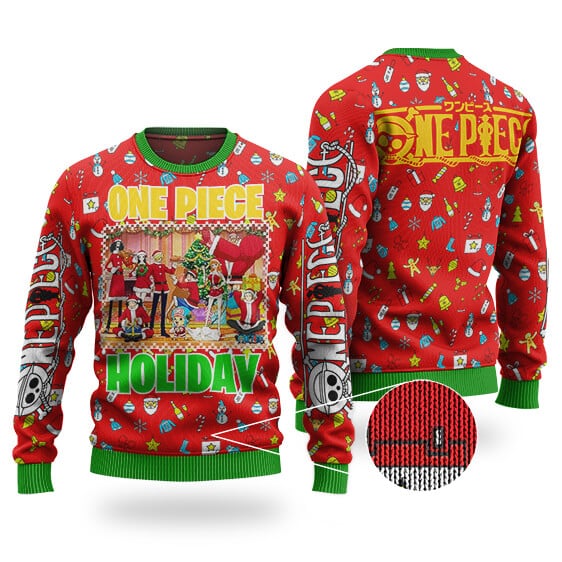 One Piece Luffy & Crew Holiday Ugly Xmas Sweater