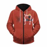 One Piece Luffy Gear Second Form Badass Zip Up Hoodie Jacket
