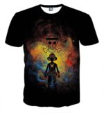 One Piece Luffy Straw Hat Pirate Crew Symbol Skull Tshirt