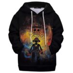 One Piece Luffy Straw Hat Symbol Children's Hoodie