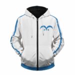One Piece Marine Uniform Cosplay Stylish Zip Up Hoodie