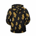 One Piece Monetary Symbol Belly Pattern Dope Zip Up Hoodie