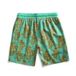 One Piece Money Symbol Belly Pattern Beach Shorts