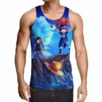 One Piece Monkey D Luffy Ace Sabo Happy Playing Kids Tank Top