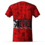 One Piece Monkey D Luffy Manga Strips Red T-shirt