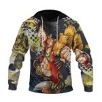 One Piece Monkey D. Luffy Whiskey Peak Arc Art Cool Hoodie