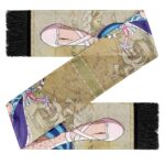 One Piece Mr. Bon Clay Map Background Design Wool Scarf