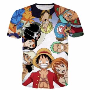 One Piece Pirate Warriors Monkey D.Luffy Funny Anime Characters T-shirt