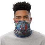 One Piece Pirates Jolly Roger Logo Collage Neck Gaiter
