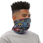 One Piece Pirates Jolly Roger Logo Collage Neck Gaiter