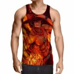 One Piece Portgas D Ace Fire Fist Power Trending Design Tank Top