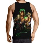 One Piece Roronoa Zoro Kid Grown Up Swordman Black Tank Top