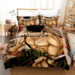 One Piece Roronoa Zoro Three Swords Combatant Bedding Set