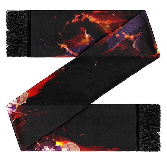 One Piece Sabo Fire Flame Power Artwork Dope Wool Scarf