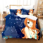 One Piece Shonen Jump's Cat Burglar Nami Blue Bedding Set