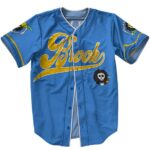 One Piece Soul King Brook Blue Baseball Jersey