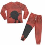 One Piece Straw Hat Luffy Silhouette Design Pajamas Set