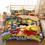 One Piece Straw Hat Pirates 2012 Calendar Bedding Set