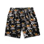 One Piece Straw Hat Pirates Logo Men's Swim Shorts