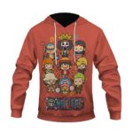 One Piece Straw Hat Pirates Member Cute Chibi Art Hoodie