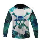 One Piece Straw Hat Pirates Skull Logo Symbol Dope Hoodie