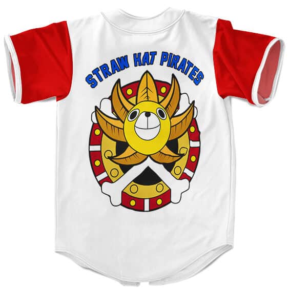 One Piece Straw Hat Pirates Sunny Ship Logo Baseball Jersey
