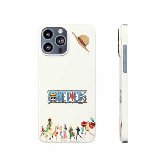 One Piece Straw Hat Pirates White iPhone 13 Fitted Case