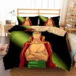 One Piece Straw Hat Roronoa Zoro Pirate Hunter Bedding Set