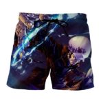 One Piece Trafalgar D Water Law Battle Face Blue Boardshorts