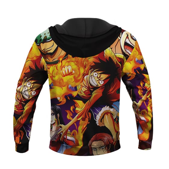 One Piece Wano Country Arc Characters Artwork Hoodie Jacket