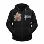 One Piece Wano Country Arc Straw Hat Pirates Art Zip Hoodie