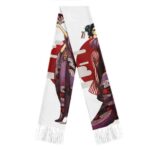 One Piece Wano Country Nico Robin Kimono Outfit Wool Scarf