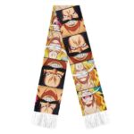 One Piece Whitebeard And Gol D. Roger Portrait Art Wool Scarf