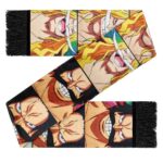 One Piece Whitebeard And Gol D. Roger Portrait Art Wool Scarf