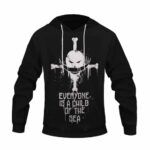 One Piece Whitebeard Pirates Child Of The Sea Black Hoodie