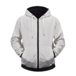 One Piece Whitebeard Pirates Jolly Roger Pattern Zip Hoodie