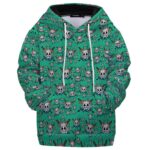 One Piece Yamato Skull Mark Pattern Kids Hoodie