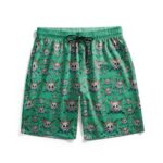 One Piece Yamato Skull Mark Pattern Swim Trunks