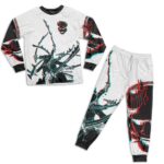 Oni Ashura Demon Zoro Sword Style 3D Art Epic Pajamas Set