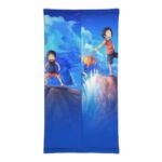 Playful Young Ace Sabo And Luffy Beach Front Neck Gaiter