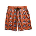 Portgas D. Ace Jolly Roger Pattern Beach Shorts