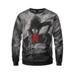 Powerful Luffy Second Gear Attack Badass Crewneck Sweatshirt