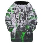 Roronoa Zoro Manga Strip Design Kids Hoodie Jacket