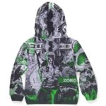 Roronoa Zoro Manga Strip Design Kids Hoodie Jacket