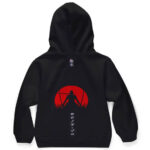Roronoa Zoro Red Moon Minimalist Kids Hoodie