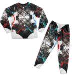 Roronoa Zoro Three Sword Style Abstract Art Nightwear Set