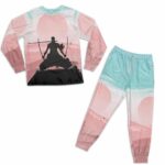 Roronoa Zoro Three Sword Style Silhouette Art Pajamas Set